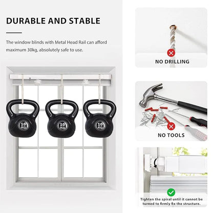 No-Drill Adjustable Blinds