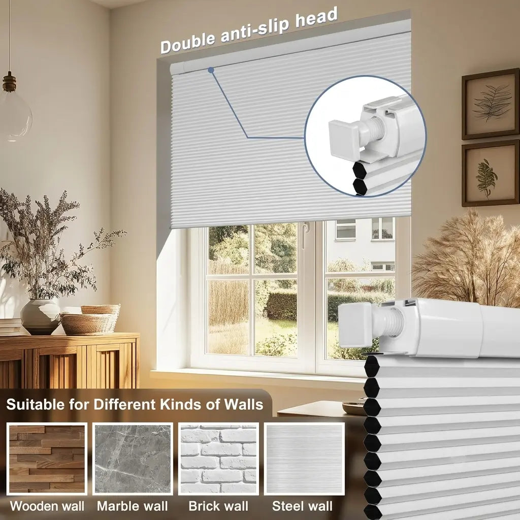No Drill Adjustable Blinds